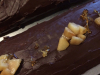 Bûche aux poires, caramel salé et chocolat