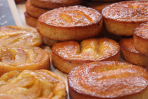 Gâteau poires-chocolat-noix de pécan façon Tatin