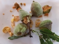 Crème aux amandes effilées et au chocolat