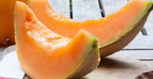 Crème de melon parfumée à la verveine